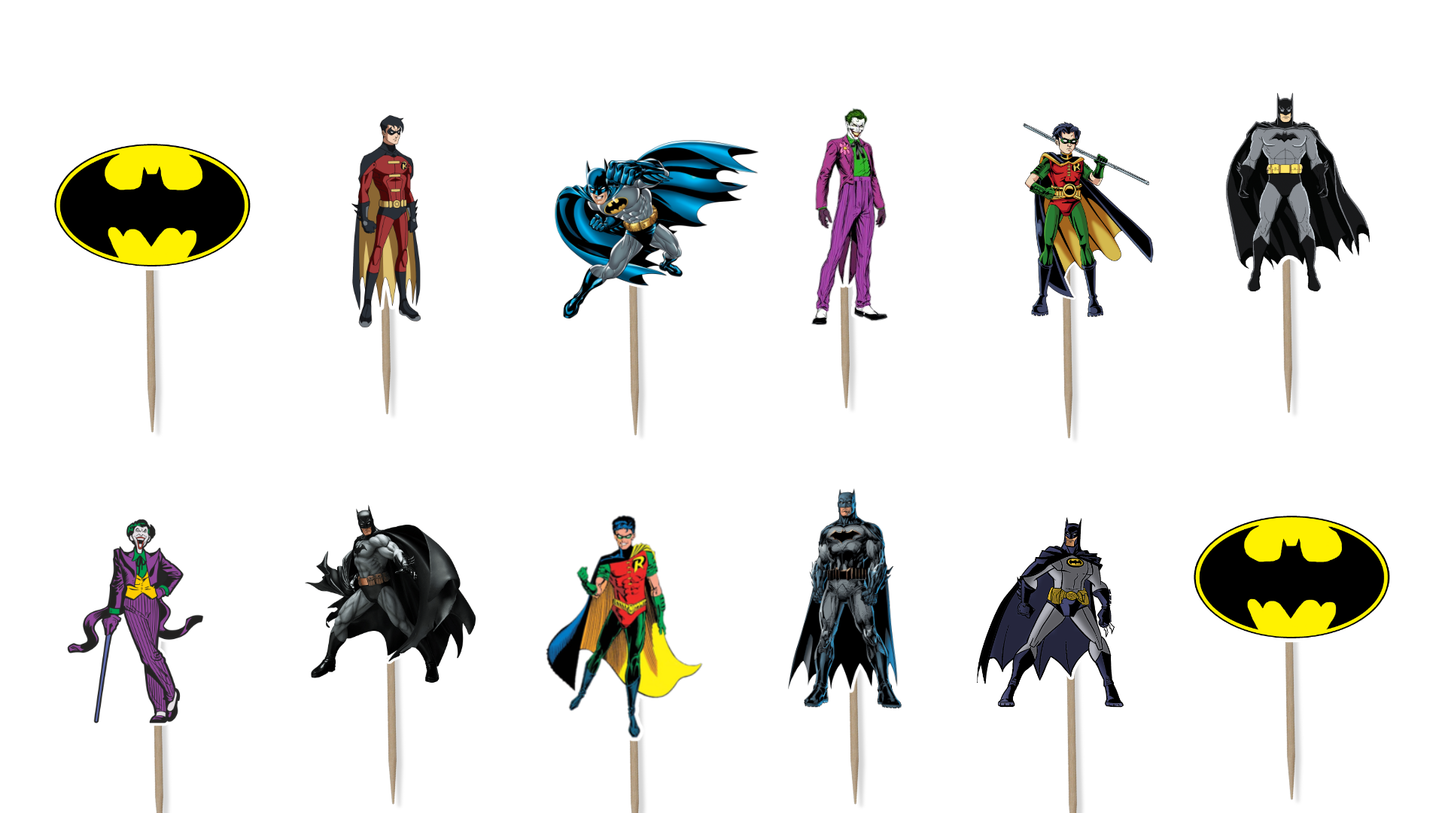 Batman Cupcake Toppers
