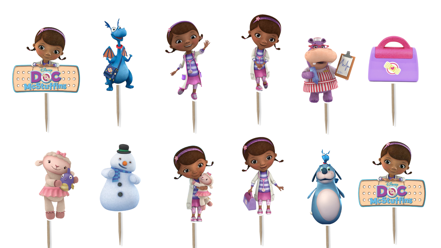 Doc McStuffins Cupcake Toppers