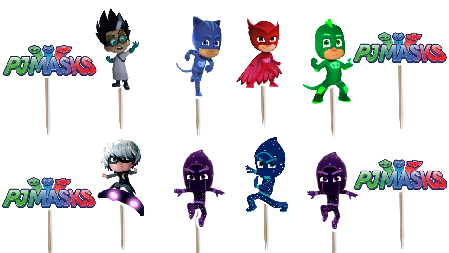 Pj Masks Cupcake Toppers