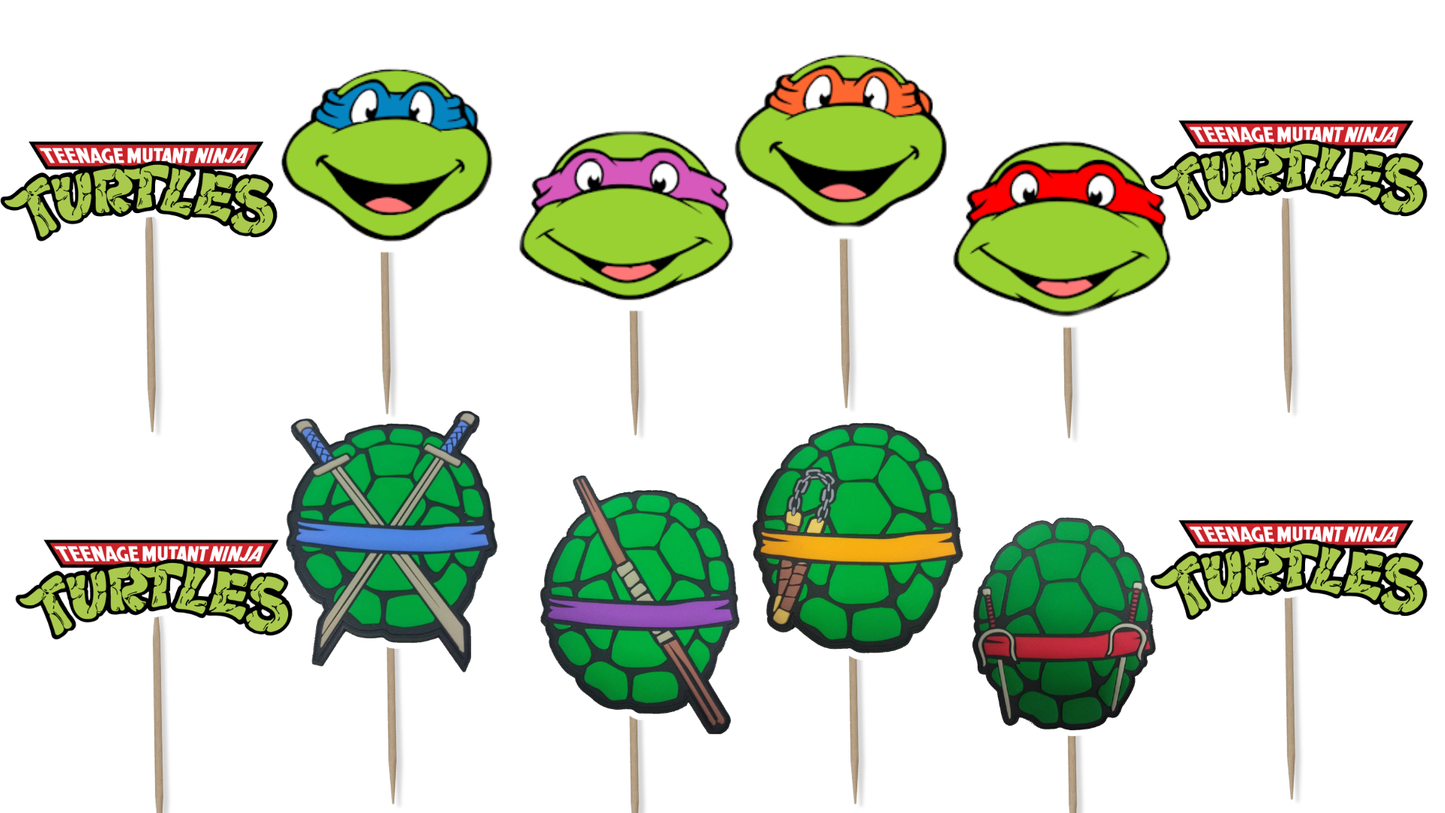 Teenage Mutant Ninja Turtles Cupcake Toppers