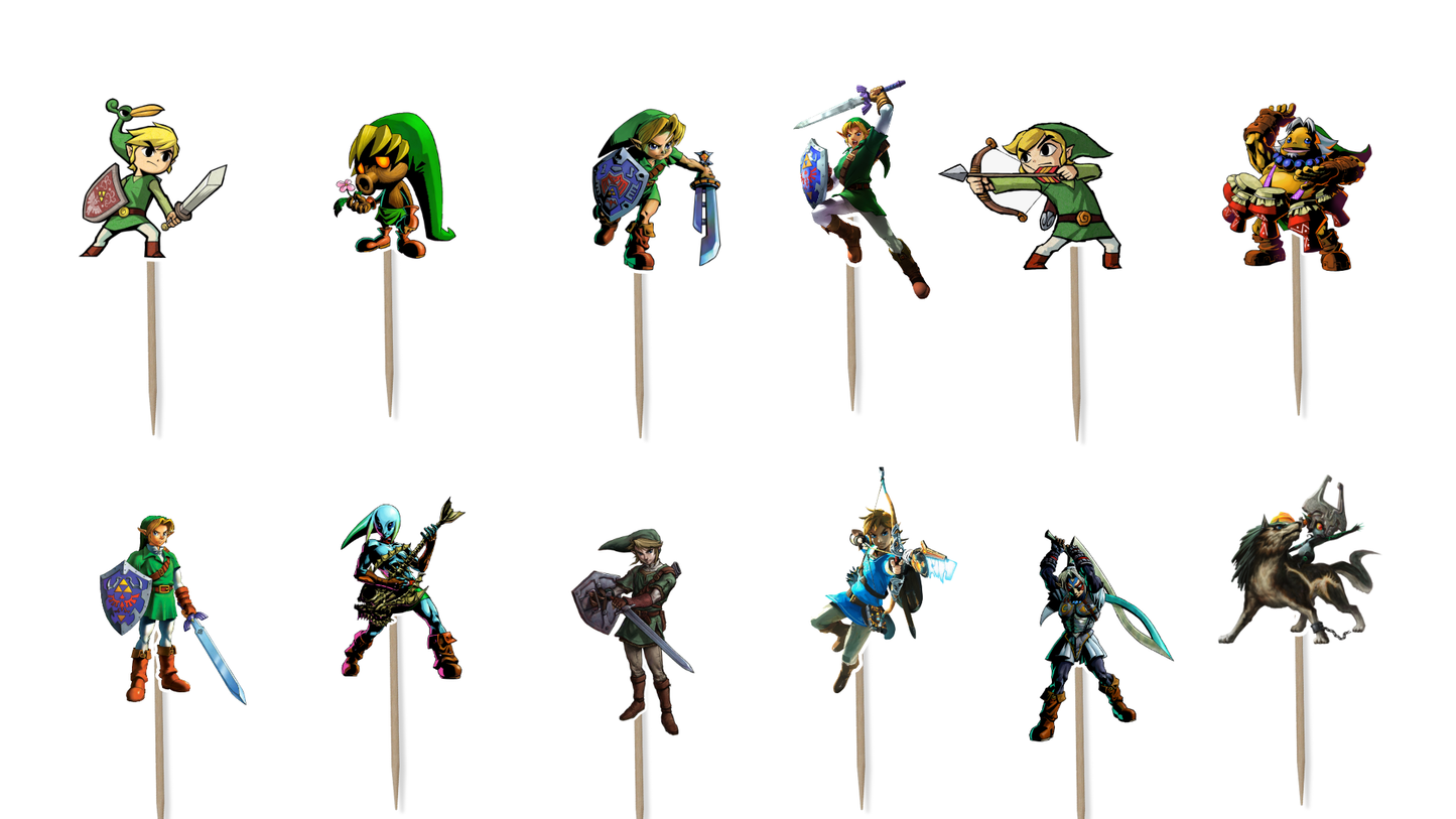 The Legend of Zelda Hero's Edition Cupcake Toppers