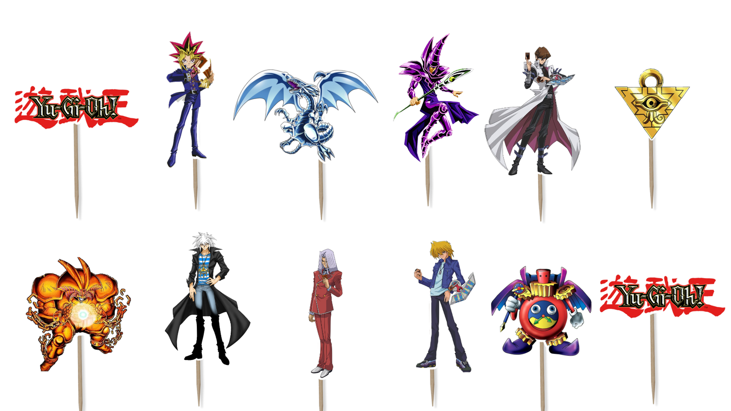 Yu-Gi-Oh! Cupcake Toppers