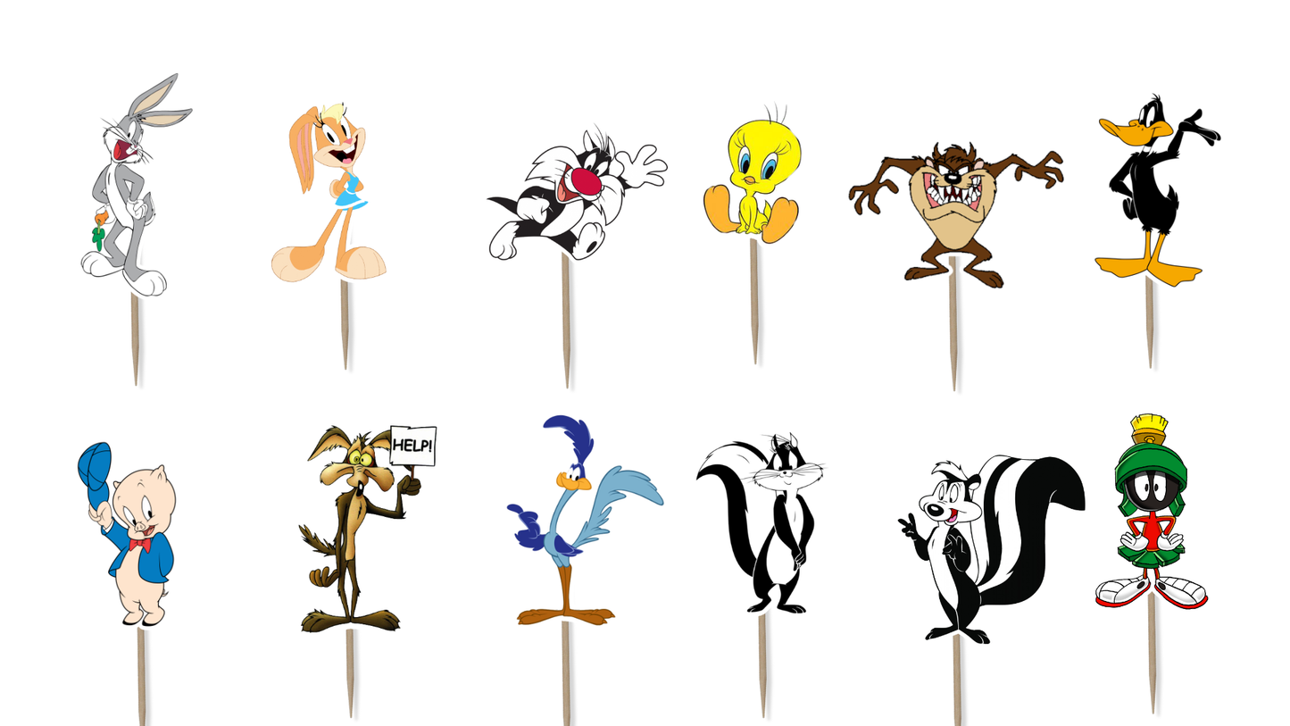 Looney Tunes Cupcake Toppers