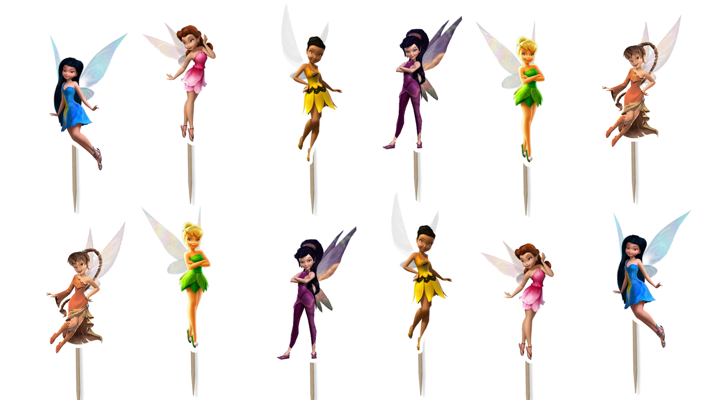 Tinker Bell Cupcake Toppers