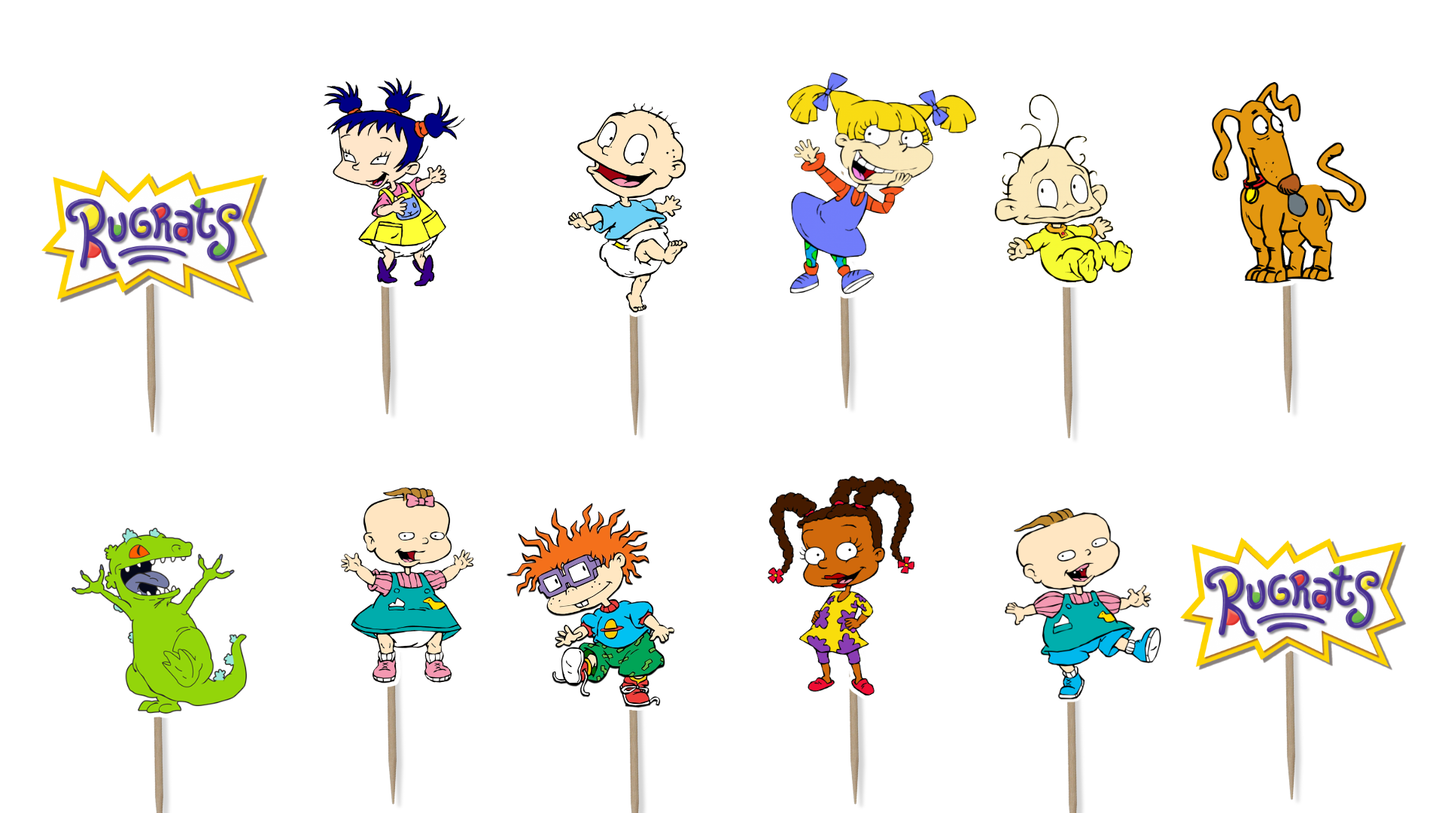 Rug Rats Cupcake Toppers