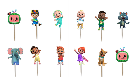 Cocomelon Cupcake Toppers