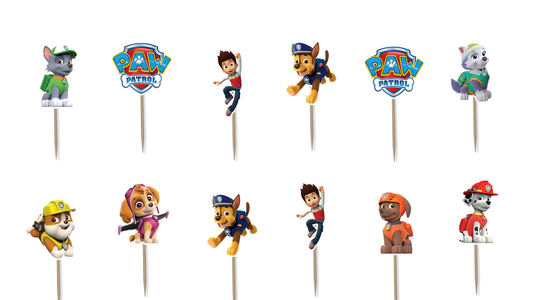 Paw Patrol Cupcake Toppers