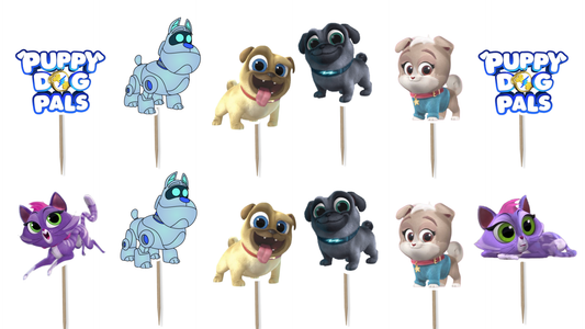 Puppy Dog Pals Cupcake Toppers