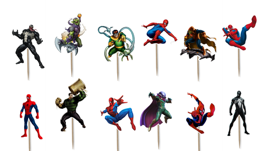 Spiderman Movie Cupcake Toppers