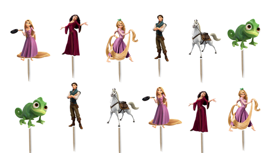Tangled Cupcake Toppers