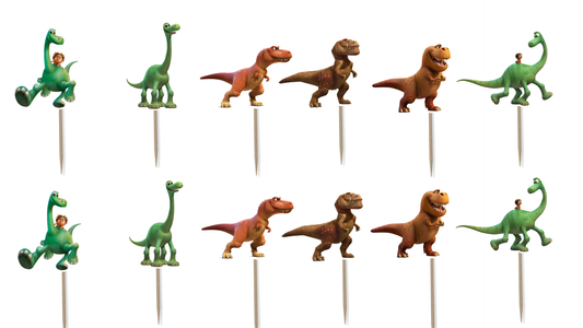 The Good Dinosaur Cupcake Toppers
