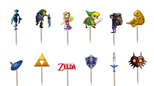The Legend of Zelda Cupcake Toppers