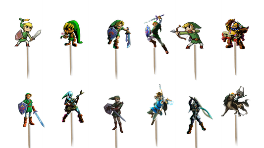 The Legend of Zelda Hero's Edition Cupcake Toppers