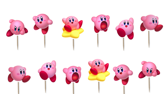 Kirby Cupcake Toppers