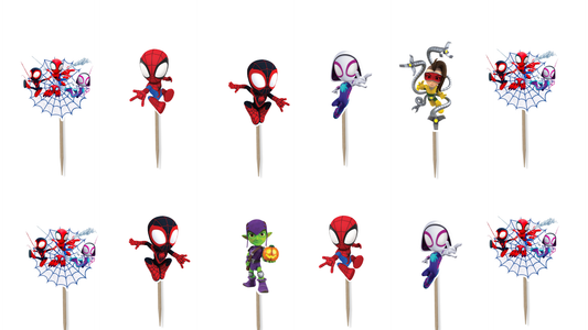Spidey and Friends Cupcake Toppers