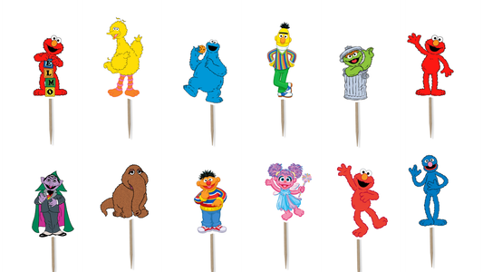 Sesame Street Cupcake Toppers